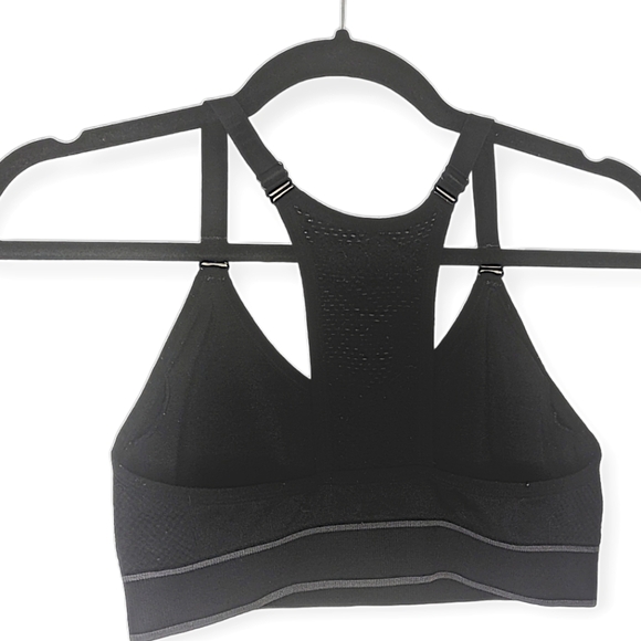 PUMA adjustable sports bra - subtle branding; no padding; Medium/Black - Picture 3 of 3